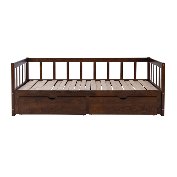 Espresso Hadley Twin Trundle Day Bed