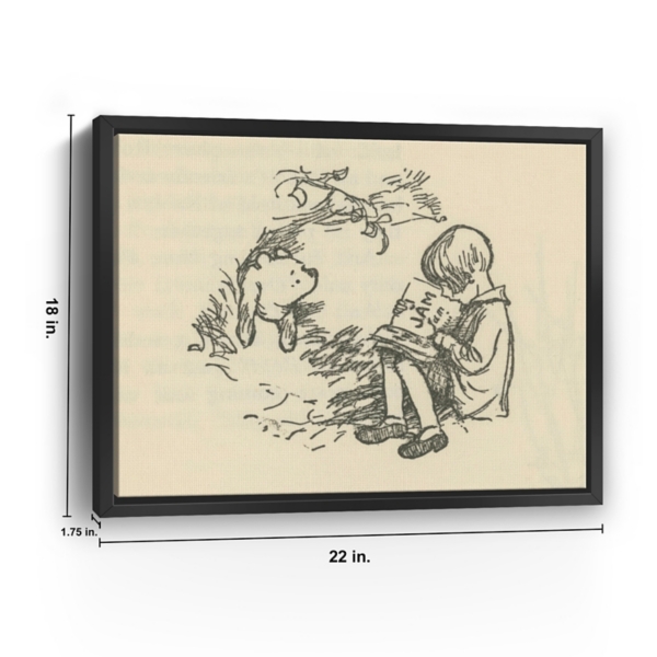 North End of Pooh Framed Canvas Art Print