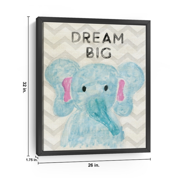 Dream Big Kids Framed Canvas Art Print, 26x32
