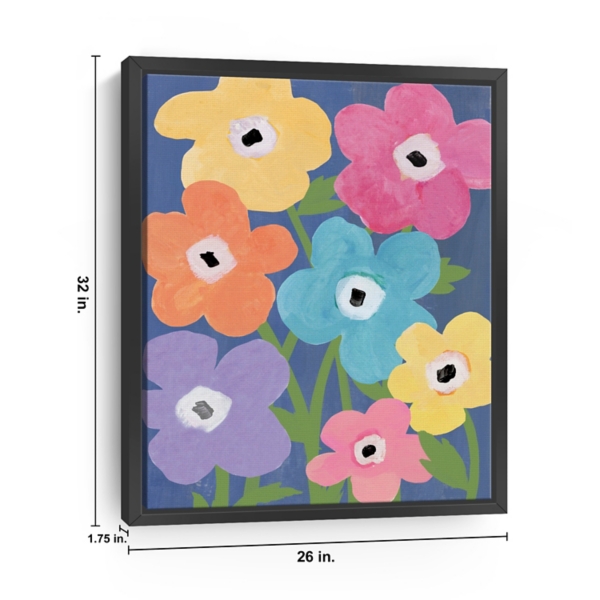Flower Market Bunch Framed Canvas Art Print, 26x32