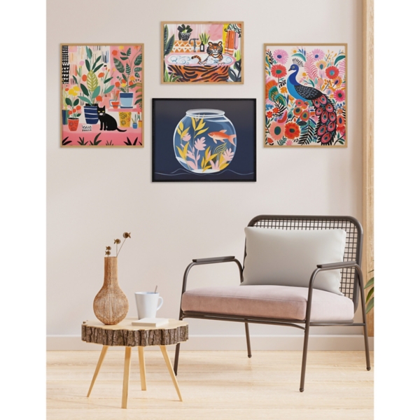 Tiger in a Bubble Bath Framed Art Print, 16x20