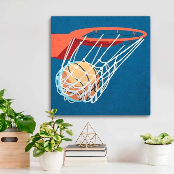 Blue Perfect Shot Kids Canvas Art Print