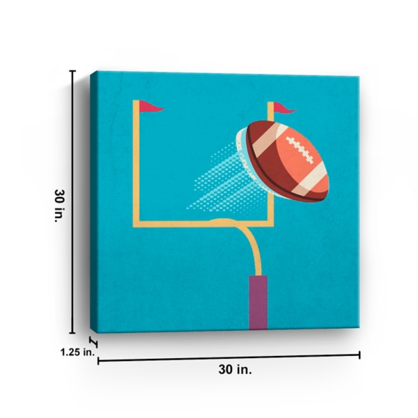 Blue Goal Getters Kids Canvas Art Print, 30x30