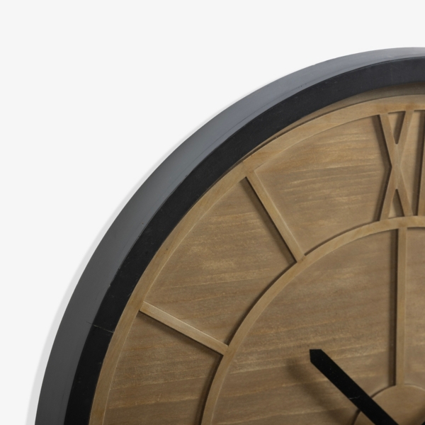 Brown Wood Barlow Wall Clock