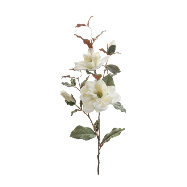 White Magnolia Floral Sprays, Set of 2