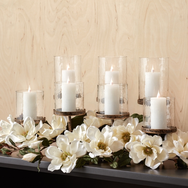 White Magnolia Floral Sprays, Set of 2