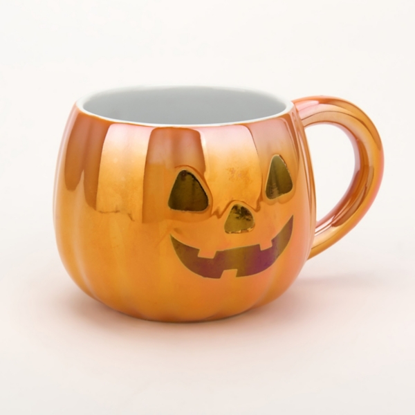 Iridescent Jack O Lantern Mug