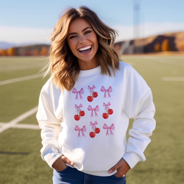 Cherries and Bows Sweatshirt