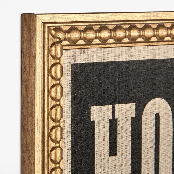 Howdy Linen Framed Wall Plaque