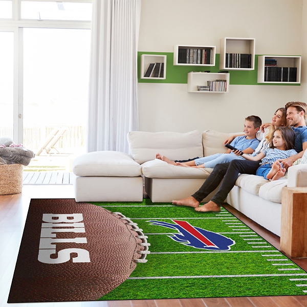 Buffalo Bills Field Washable Area Rug, 5x7