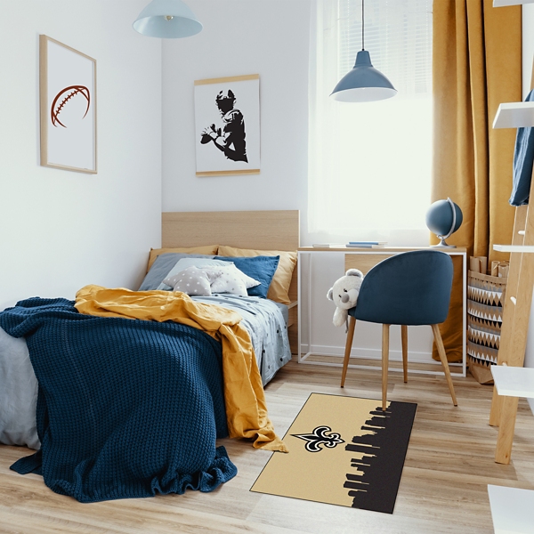 Hometown New Orleans Saints Washable Rug, 2x3