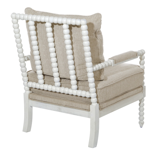 Tan Kaylee Spindle Frame Accent Chair
