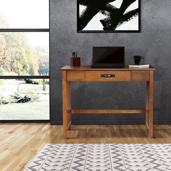 Ash Brown Wood Sierra Writing Desk