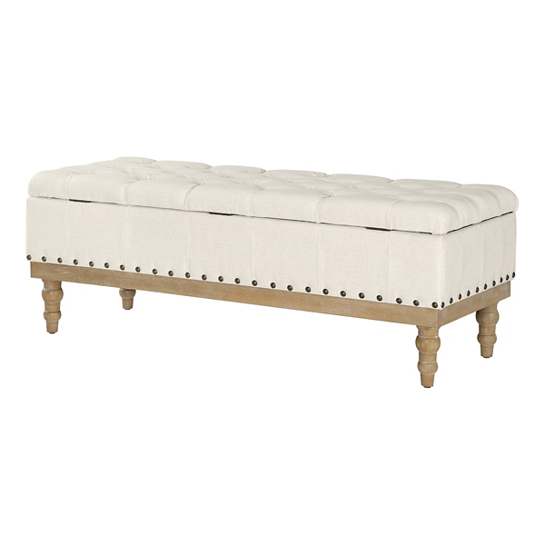 Tufted Traditional Landen Storage Bench