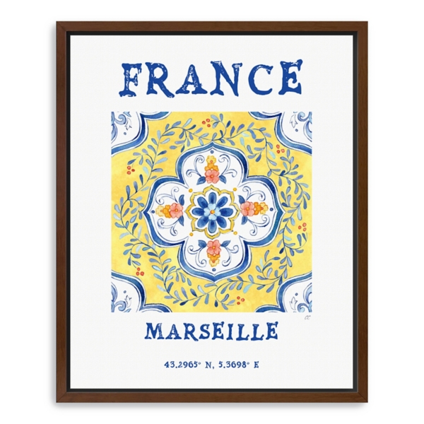 France Breezes Framed Canvas Art Print, 26x32