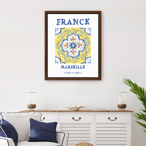 France Breezes Framed Canvas Art Print, 26x32