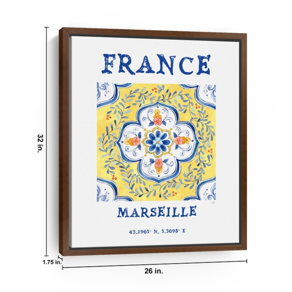 France Breezes Framed Canvas Art Print, 26x32