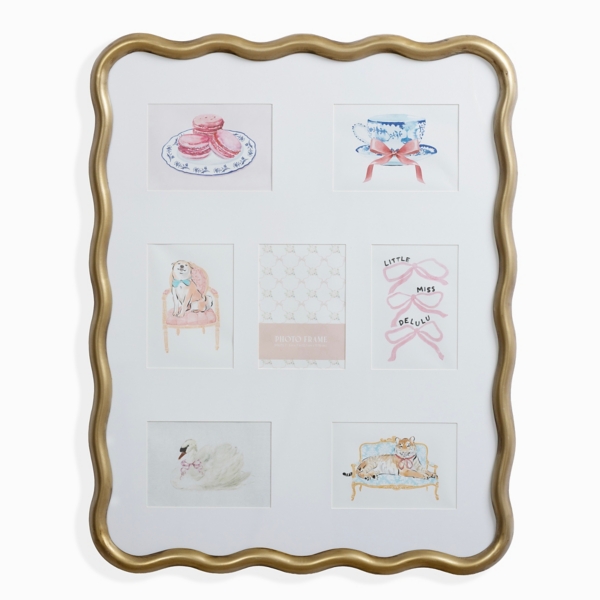 Gold Metal Wavy Collage Frame | Kirklands Home