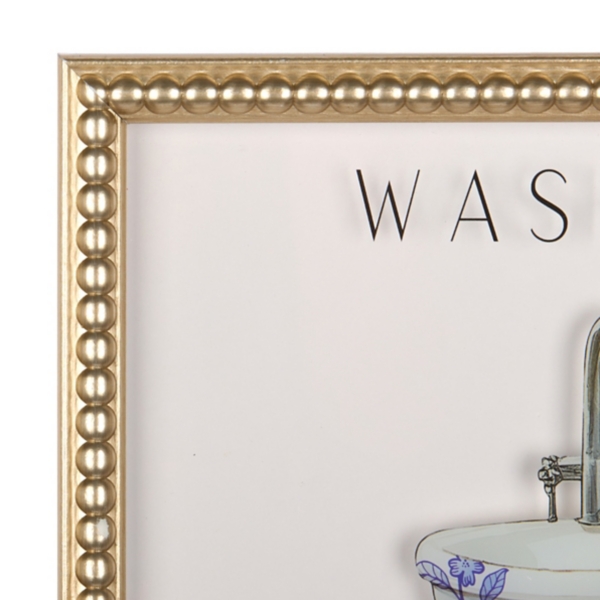 Wash Up Bathroom Wall Plaques, Set of 2