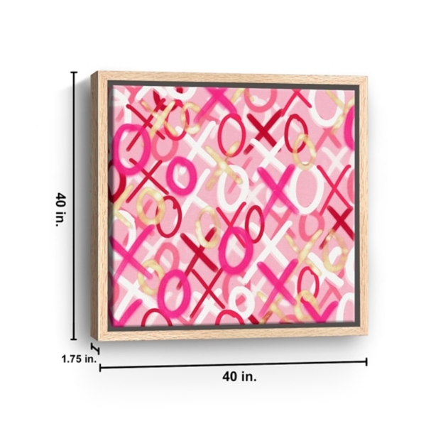 XOXO Framed Canvas Art Print