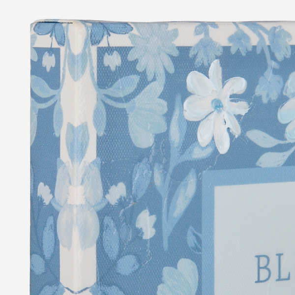 Blue Blessed Beyond Measure Canvas Print