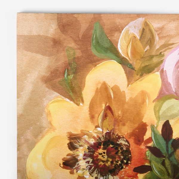 Bright Floral Bouquet Canvas Art Print