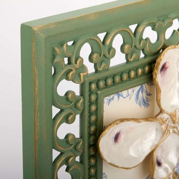 Oyster Shell Cross Wall Plaque