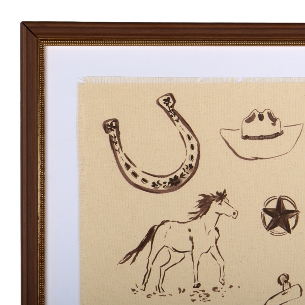 Western Icons Framed Art Print