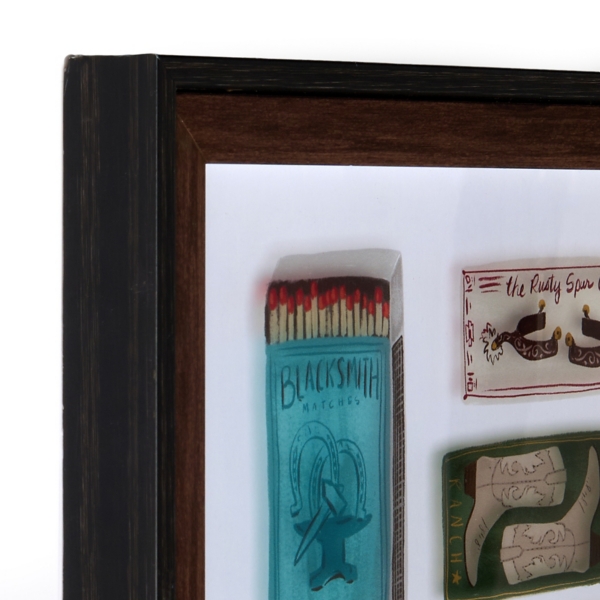 Western Matchboxes Framed Art Print