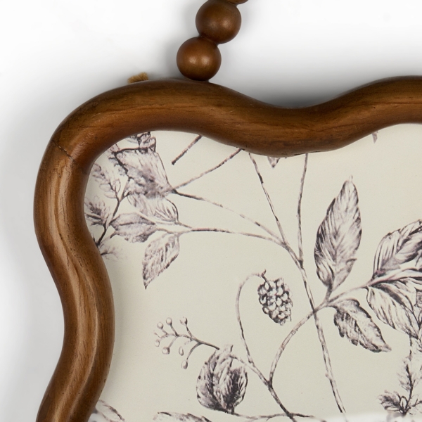 Toile Monogram F Wavy Wall Plaque