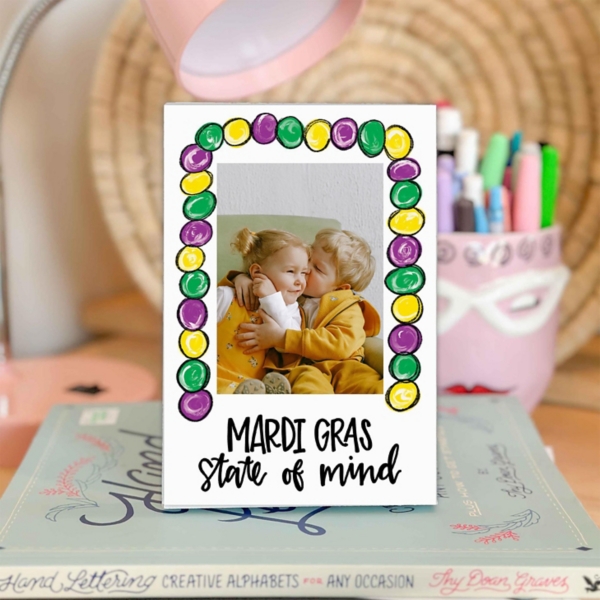 Mardi Gras Tote Bag & Picture Frame 2-pc. Gift Set