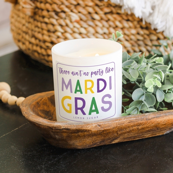 No Party Like Mardi Gras 2-Wick Jar Candle