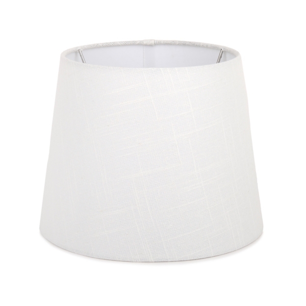 White Textured Tapered Lamp Shade, 7x9x9