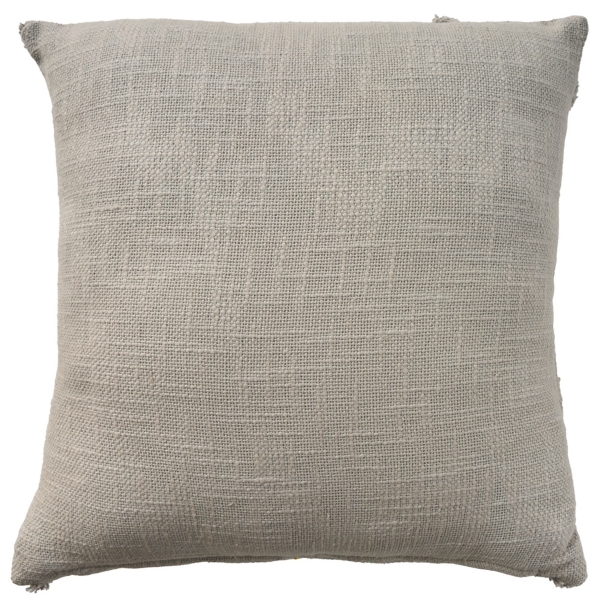 Light Gray Distressed Diamond Pillow