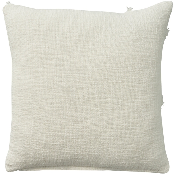White Distressed Diamond Pillow