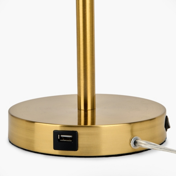 LED Gold Metal Task Lamp