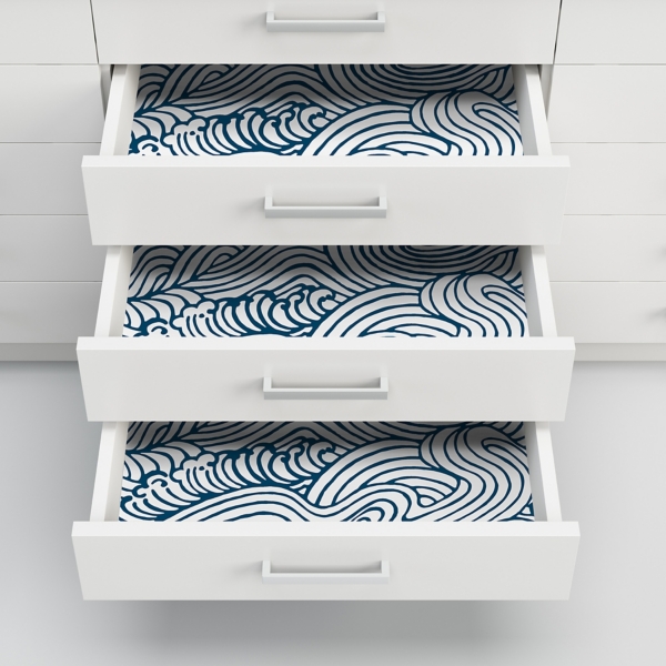 Navy Saybrook Kids Peel and Stick Wallpaper