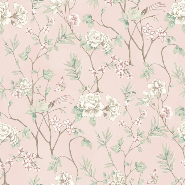 Chinoiserie Peel and Stick Wallpaper, Green/Brown, 216x20.5 , Paper | Kirkland's Home