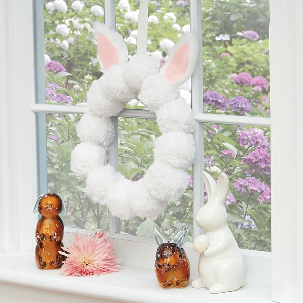 White Bunny Rabbit Wreath