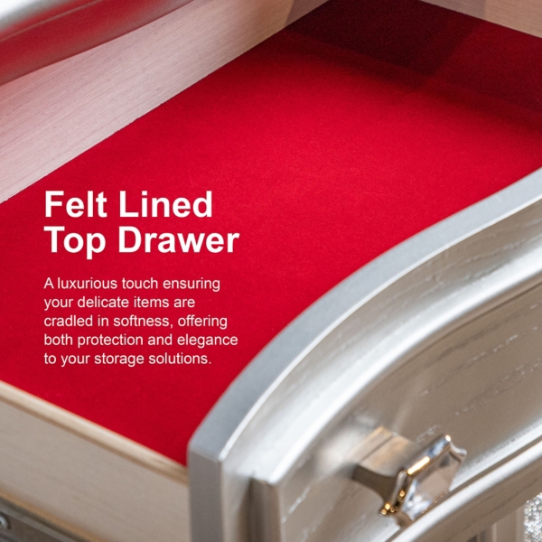 Natural Oak Wood Modern Nightstand