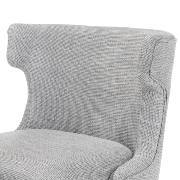 Light Gray Briar Wingback Office Chair