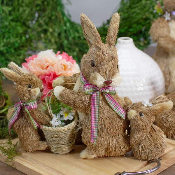 Mommy and Baby Bunnies Figurine