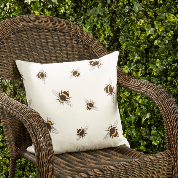 Bumble Bee Outdoor Pillow