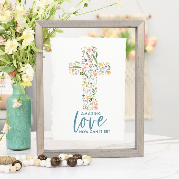 Amazing Love Cross Wall Plaque