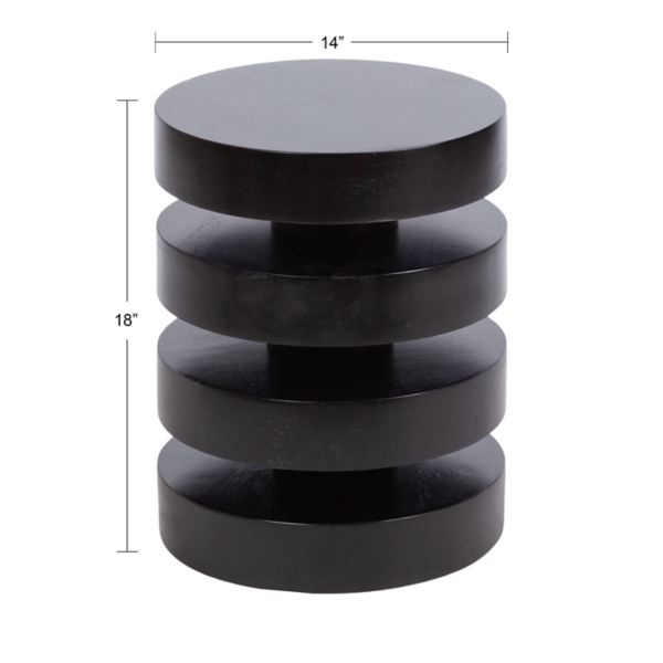 Olivia Black Accent Table