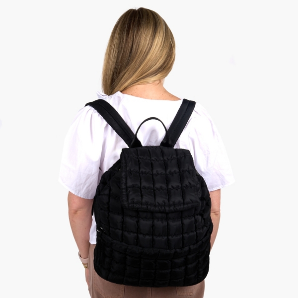 Black Puffy Backpack