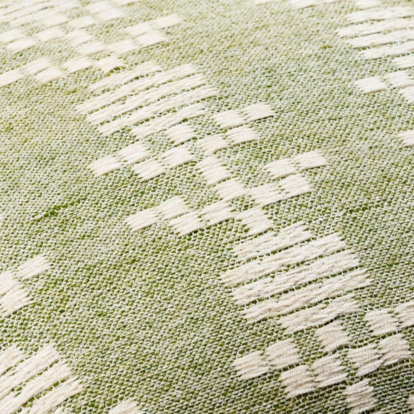 Green Elara Floral Pillow