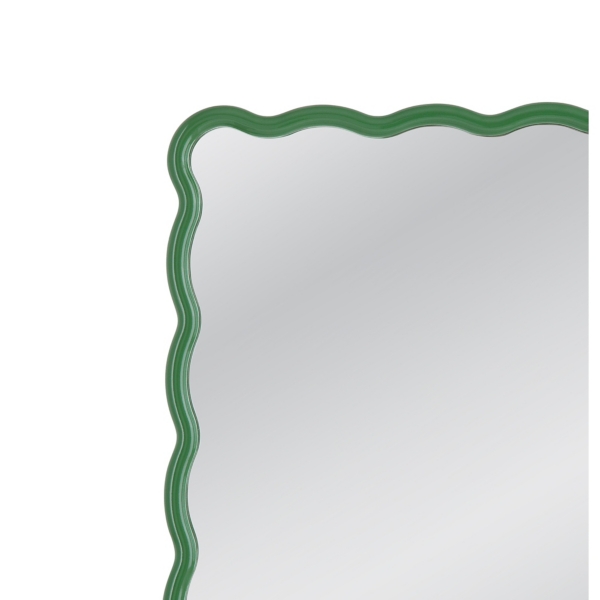 Green Wavy Cassia Wall Mirror