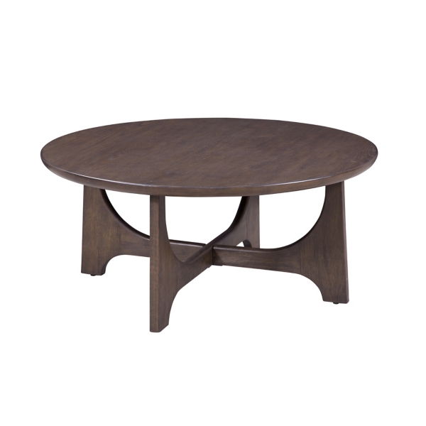 Brown Matte Round Coffee Table