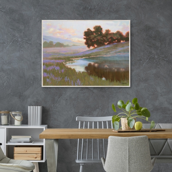 Patel Field Framed Canvas Art Print